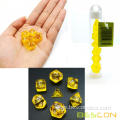 Bescon Mini Translucent Polyhedral RPG Dice Set 10MM, Small RPG Role Playing Game Dice Set D4-D20